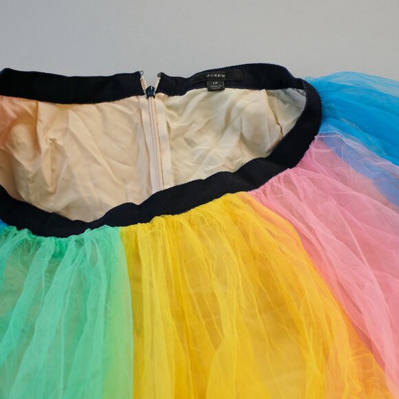 J CREW RAINBOW TULLE MAXI SKIRT - Picture 4 of 7